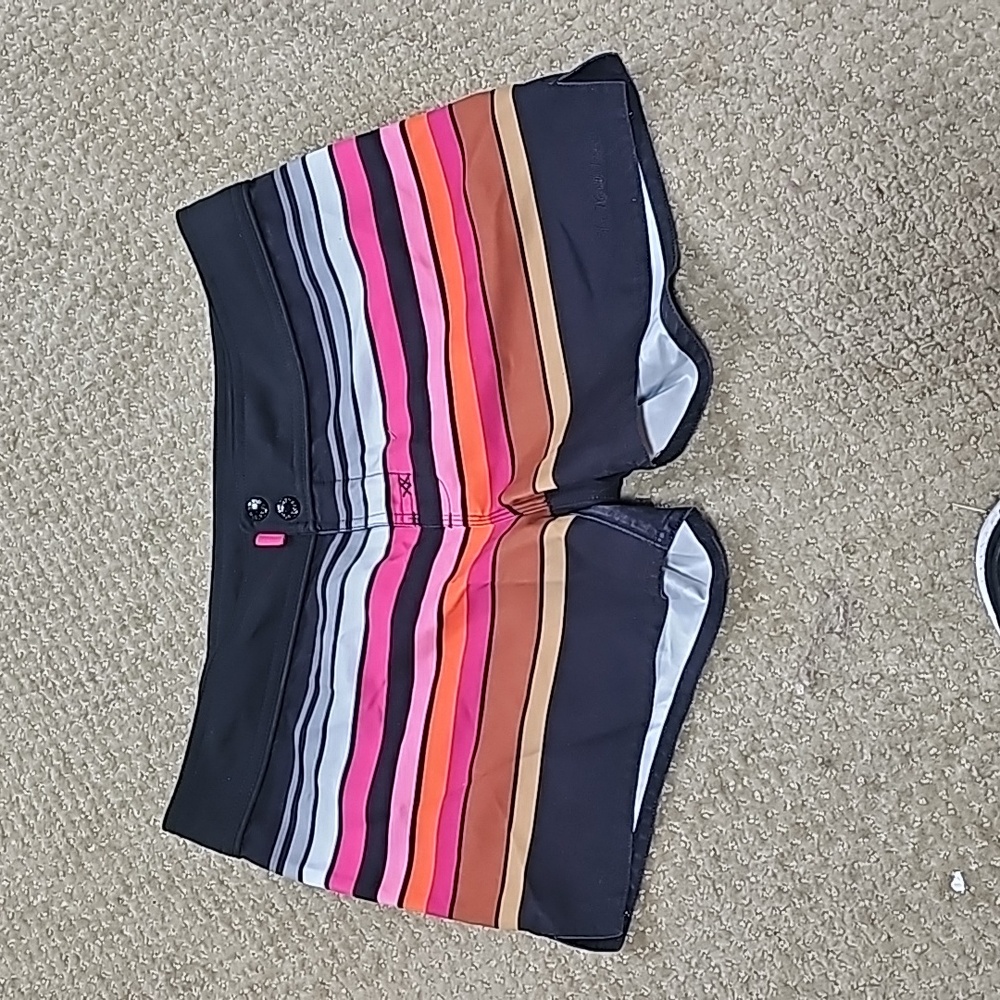North face Striped Board Shorts Sz 8